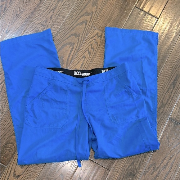 Grey's Anatomy Vibrant Blue Scrub Pants size medium - Picture 2 of 5